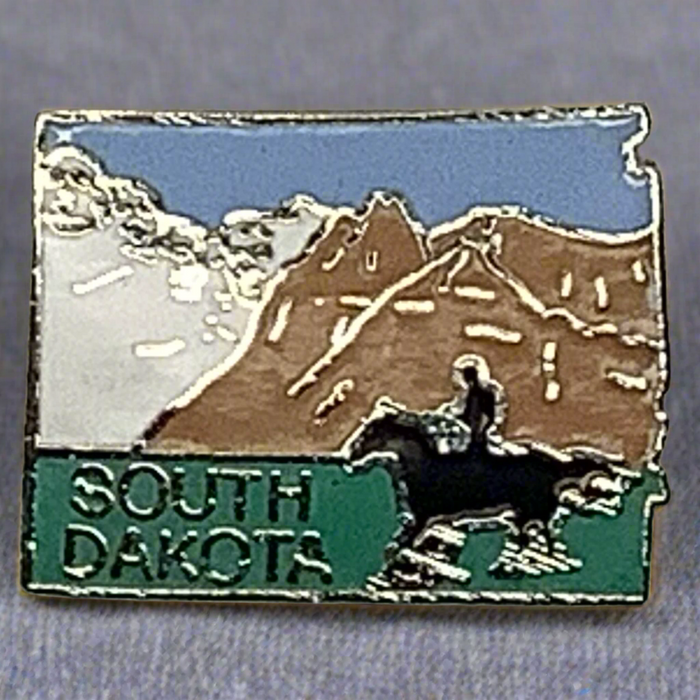 South Dakota Large Map Lapel Pin 2025