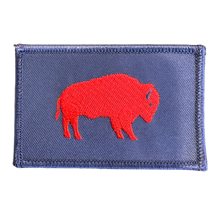 Red Standing Buffalo Patch