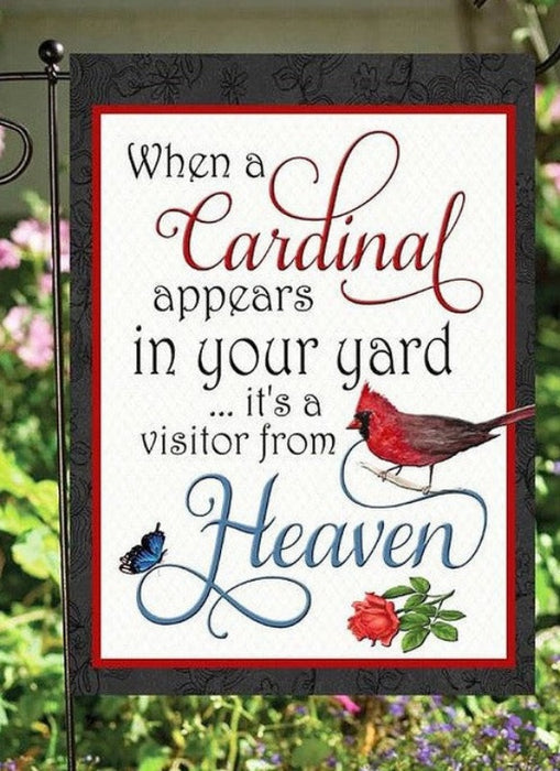 Cardinal Heaven Garden Flag