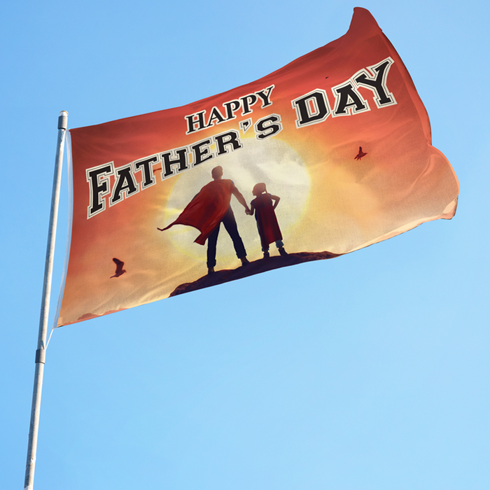 3x5' Happy Father's Day Hero Polyester Flag