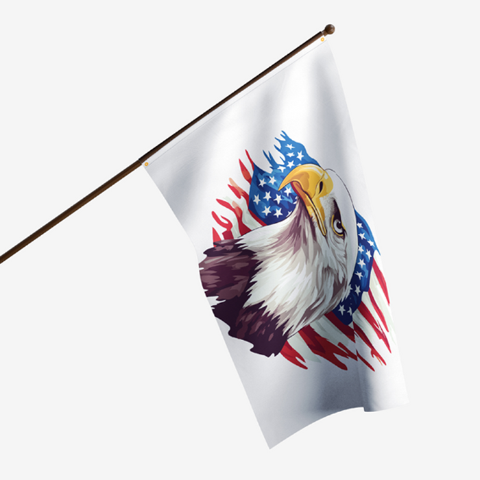 *Pre-Order* Americana Eagle Polyester Flag - Made in USA