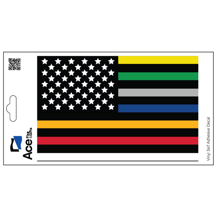 First Responders Flag Decal - Made in USA