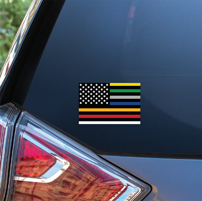 First Responders Flag Decal - Made in USA