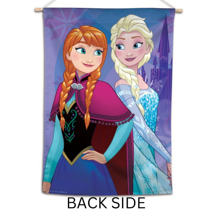 Elsa and Ana Banner Flag