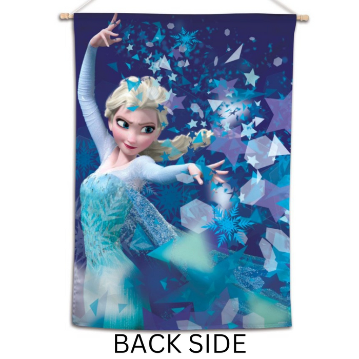 Elsa Snow Throw Banner Flag