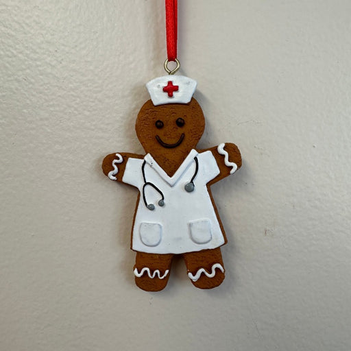 Nurse Hat Gingerbread Ornament