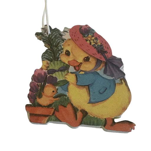 Easter Bonnet Duckling Vintage Easter Ornament