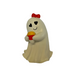 Heart Eyed Candy Corn Ghost Figurine