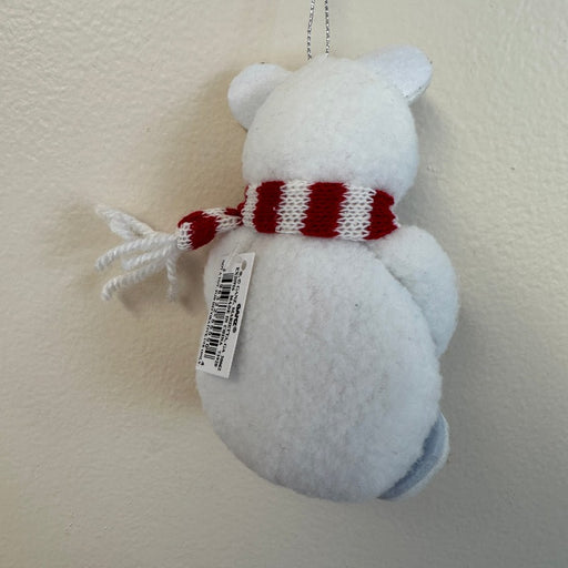 Tree Plush Polar Bear Ornament