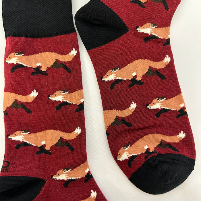 Running Foxes Men's Crew Socks