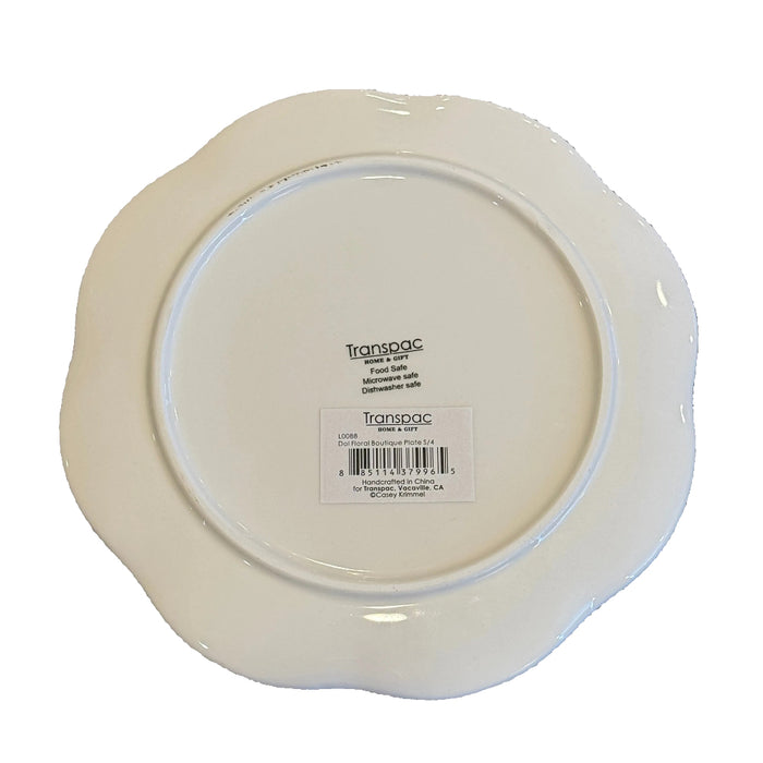 8.5" Everyday Ceramic Appetizer Plates BACK SIDE
