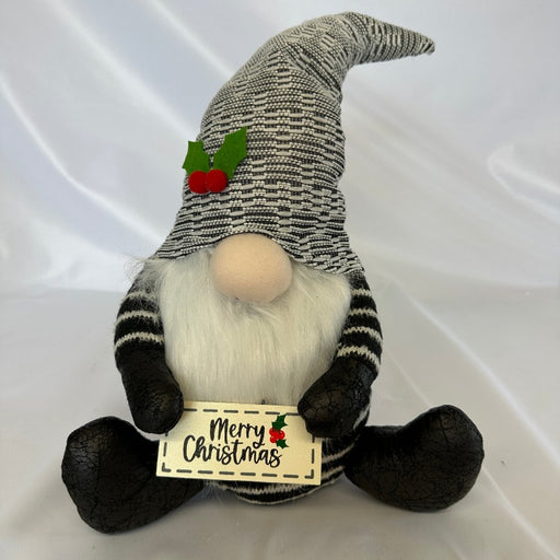 Holiday Plaid Gnome Shelf Plush