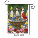 Birdbath Gathering Garden Flag