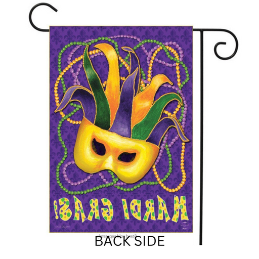 Mardi Gras Garden Flag