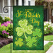 Lucky Shamrocks Garden Flag