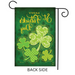 Lucky Shamrocks Garden Flag