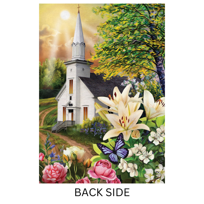 Spring Church Decorative Flag