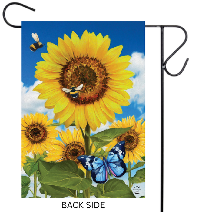 Sunflowers and Bees Garden Flag