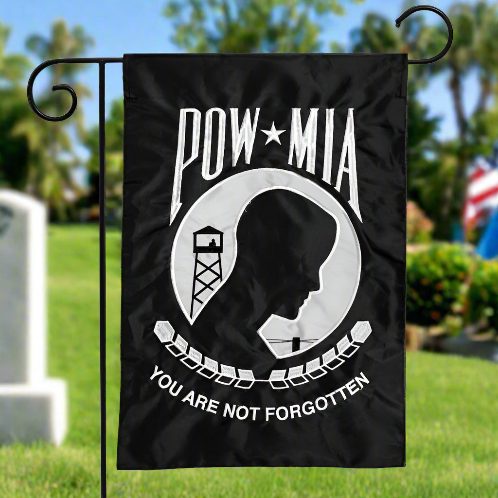 POW-MIA Embroidered Garden Flag