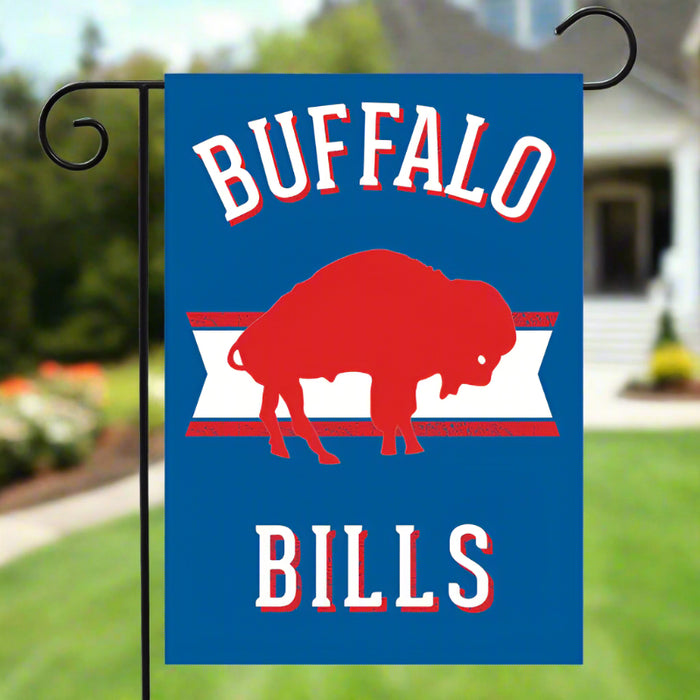 Buffalo Bills Blue Retro Garden Flag