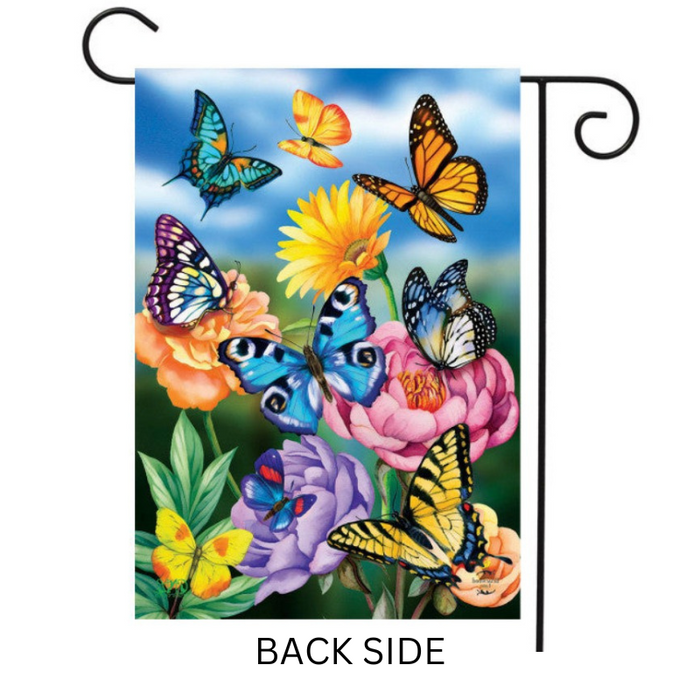 Butterflies in the Garden Garden Flag