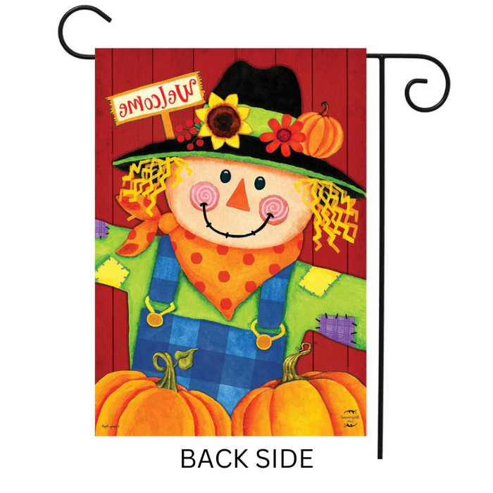 Scarecrow & Pumpkins Garden Flag