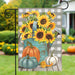 Sunflower Watering Can Garden Flag