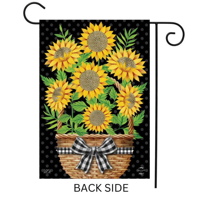 Primitive Sunflowers Garden Flag