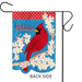 Spring Cardinal Burlap Garden Flag