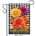 Checkered Mums Garden Flag