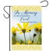 In Memory Yellow Floral Garden Flag