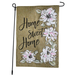Pink Magnolias Home Sweet Home Burlap Garden Flag