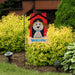 Welcome Doghouse Applique Garden Flag