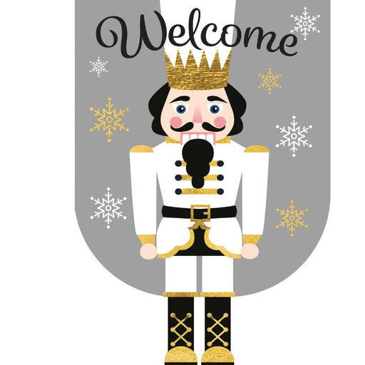 The Nutcracker Burlap Garden Flag