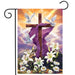 Sunrise Easter Cross Garden Flag