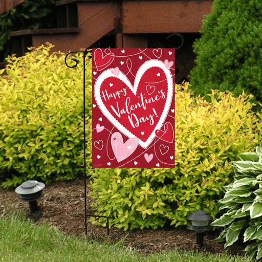 Heart Toss Garden Flag