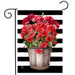 Striped Geraniums Garden Flag