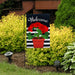 Potted Red Geraniums Burlap Garden Flag