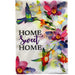 Home Sweet Home Hummingbird Burlap Decorative Flag