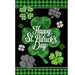 Scattered Shamrocks Decorative Flag