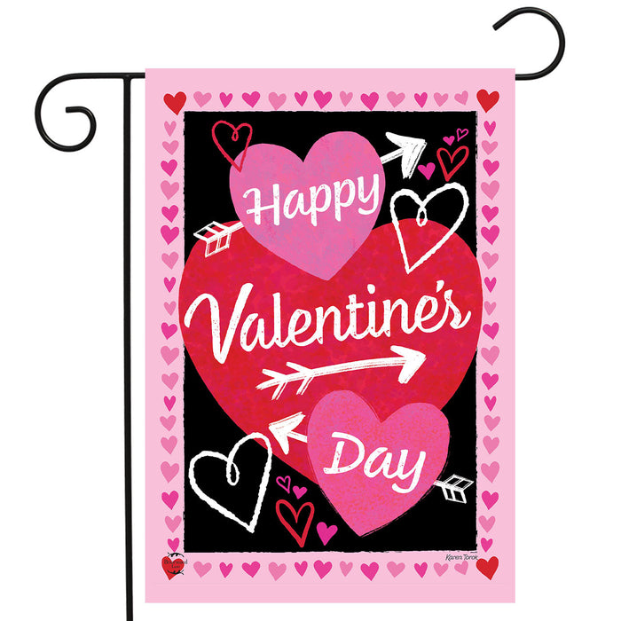 Cupid's Hearts Garden Flag