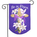 Easter Cross Burlap Garden Flag