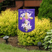 Easter Cross Burlap Garden Flag