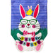 Happy Easter Bunny Burlap Flag