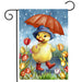 Rainy Day Duckling Garden Flag