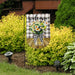 Welcome Farmhouse Jar Burlap Garden Flag