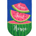Home Sweet Home Watermelon Burlap Decorative Flag