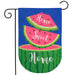Home Sweet Home Watermelon Burlap Garden Flag