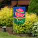 Home Sweet Home Watermelon Burlap Garden Flag