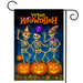 Skeleton Dance Party Garden Flag